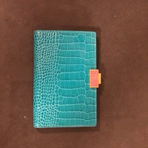Smythson Teal Panama Jotter Pocket Memo